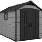 Keter Premier 7.5 x 11 ft Plastic Shed – Resin Garden Storage Shed, Grey