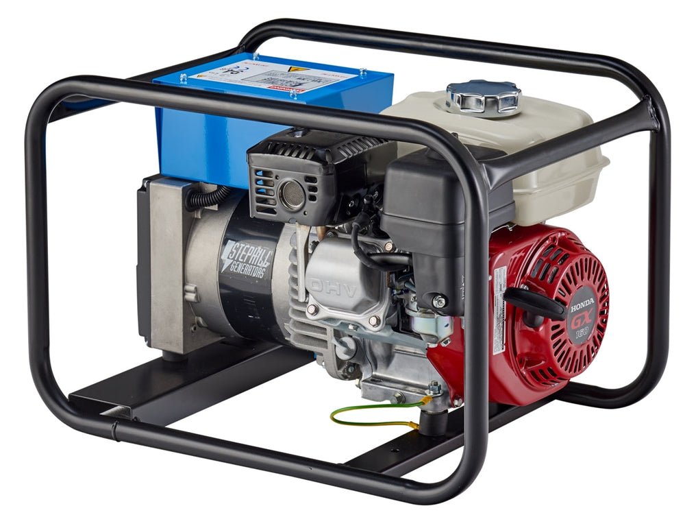 Stephill Hiremax 2700HMS Petrol Generator 2.7kVA / 2.2kW – Honda GX160 Engine, 115V/230V Site Generator - image 2