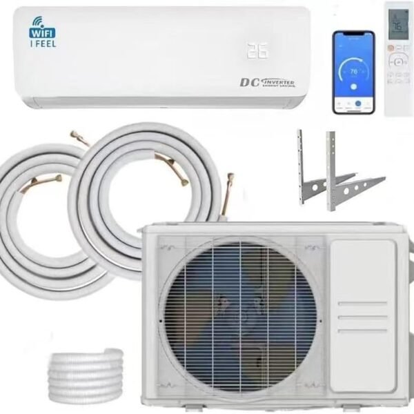 12000 BTU Split Air Conditioner with Heat Pump – Wall Mounted Mini Split AC, Wi-Fi, 3.5 kW, A++, 240V