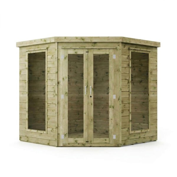 Waltons Wooden Corner Summerhouse – Shiplap Tongue & Groove Garden Room, 7 / 8 / 9 ft
