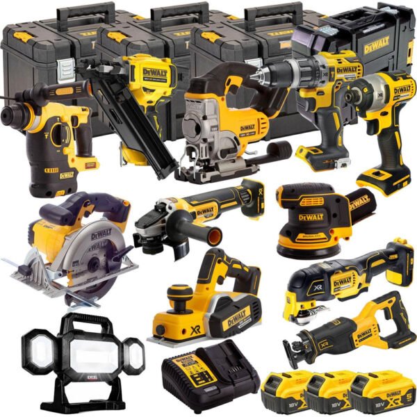 Dewalt DCKT4T12AP4 18V XR 12 Piece Power Tool Kit with 3 x 5.0Ah Lithium-ion Batteries