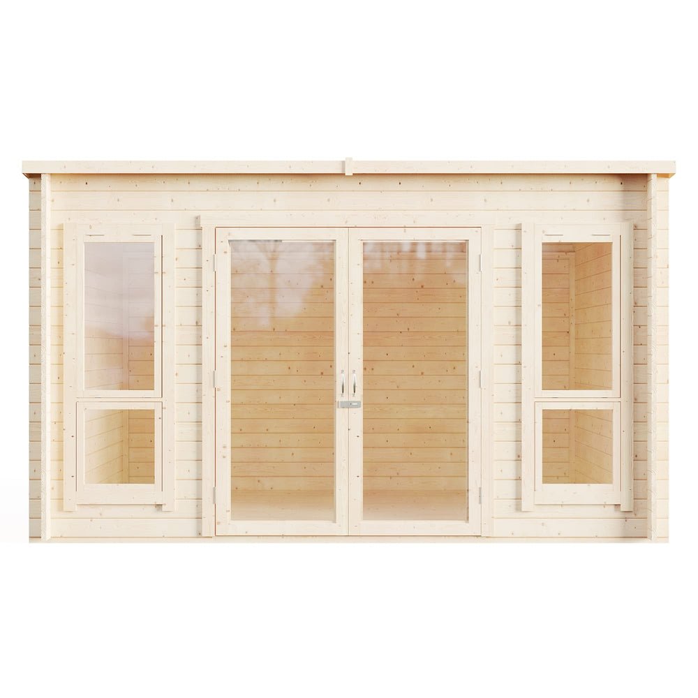 BillyOh Carmen Log Cabin Summerhouse 12 x 8 ft – Pent Roof Garden Office, Pressure Treated - image 5