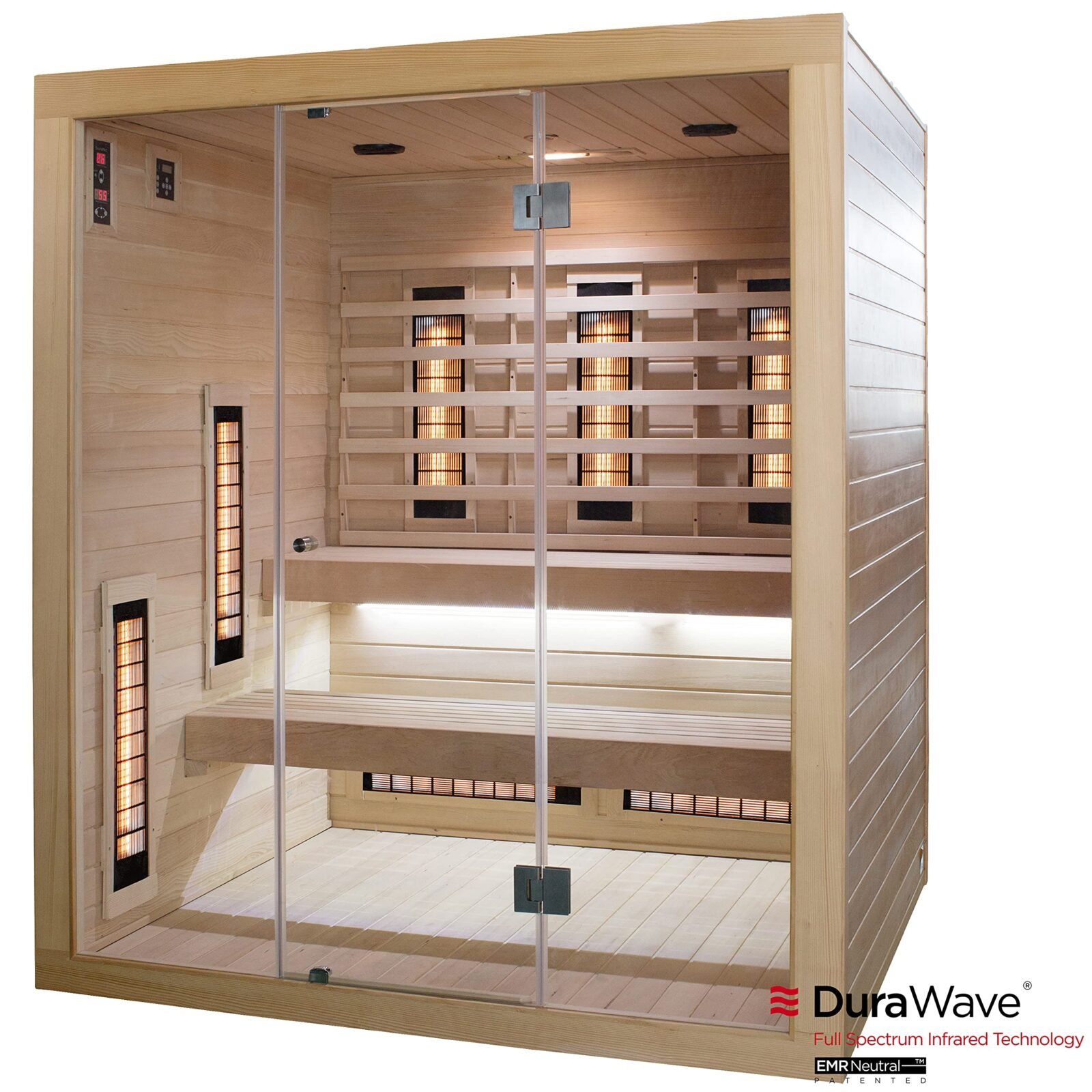 SaunaMed 2-6 Person Full Spectrum Infrared Indoor Sauna EMR NeutralTM 13A Plug & Play - 6 Person Model - image 3