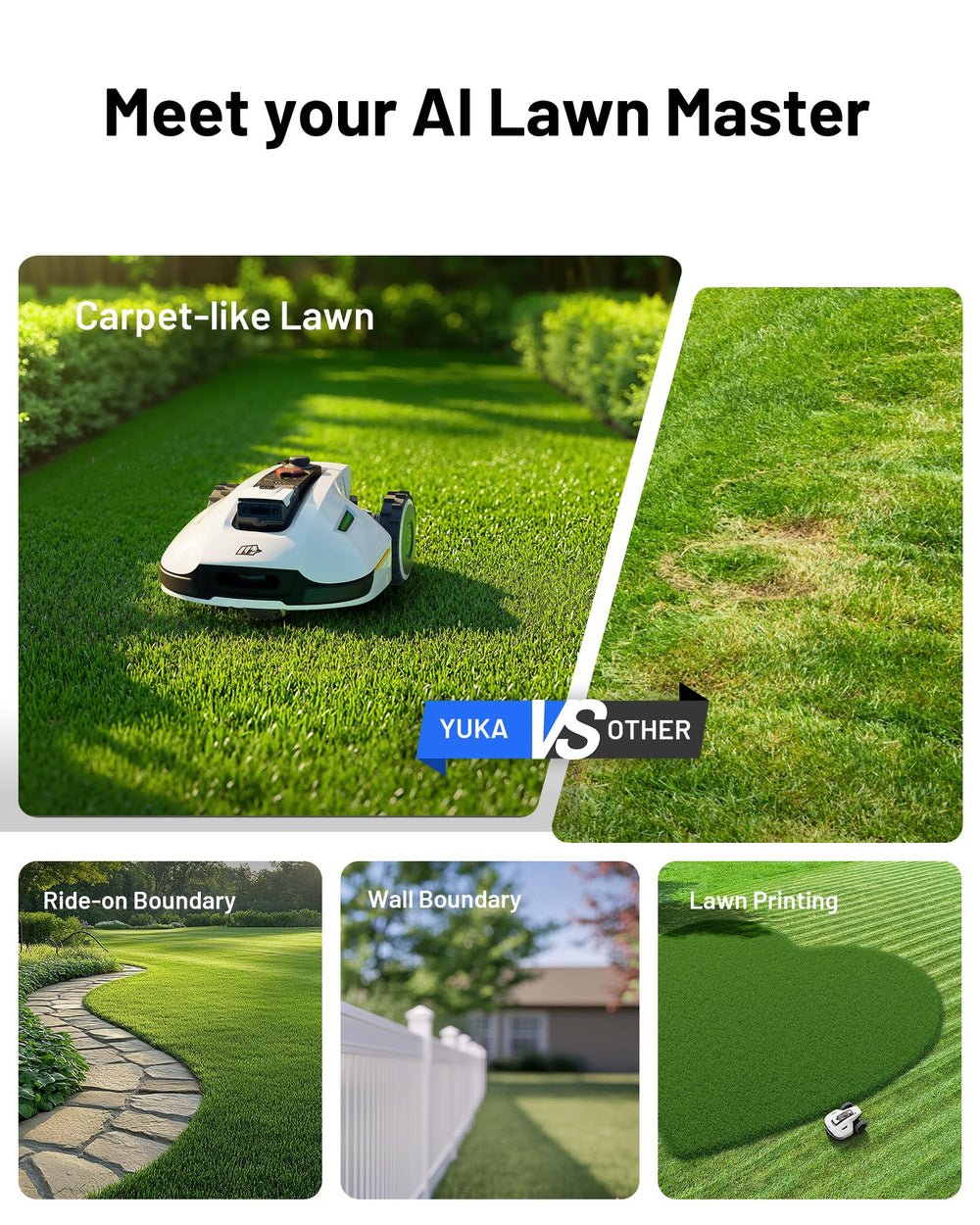 MAMMOTION YUKA 3000 Robot Lawn Mower - Perimeter Wire-Free with UltraSense AI Vision & 45% Slope Capacity - image 6