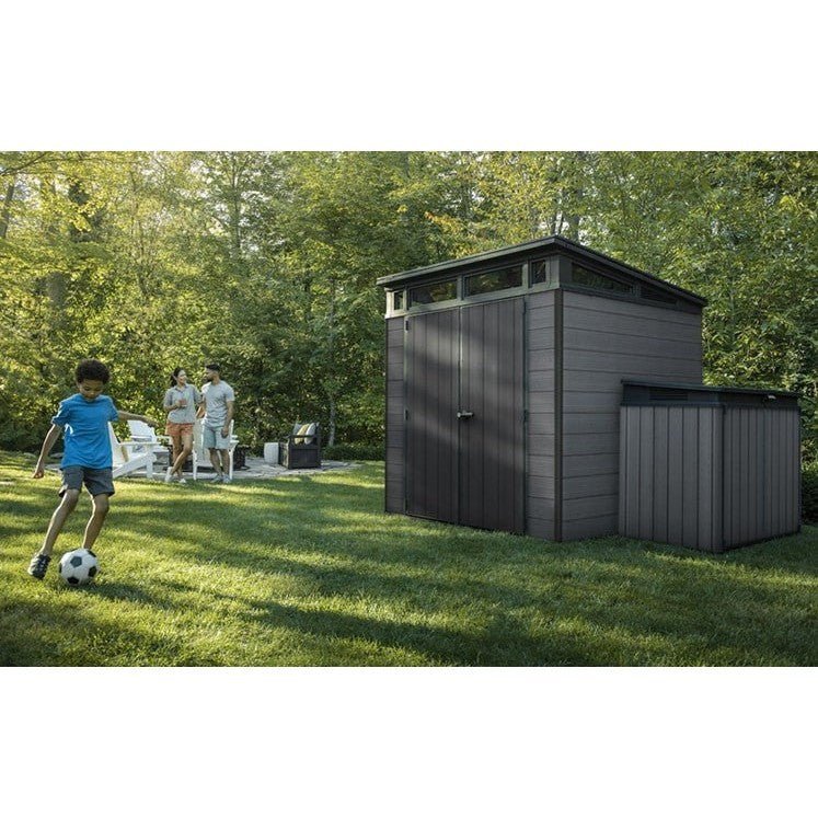 7x 7 Cortina Heavy Duty Plastic Pent Shed – Dark Grey - image 5