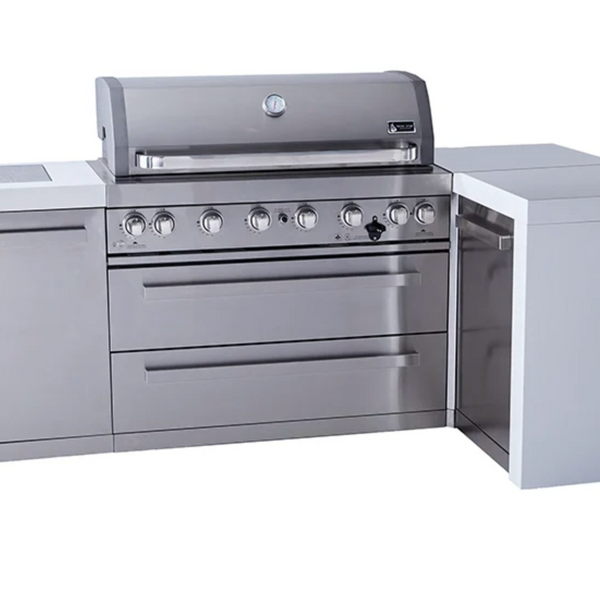 Mont Alpi 6-burner Deluxe Island with a 90-Degree Corner MAi805-D90 - 94''