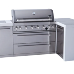 Mont Alpi 805 Deluxe Outdoor Kitchen Island with 90° Corner – 6-Burner Gas BBQ, 94" (MAi805-D90)