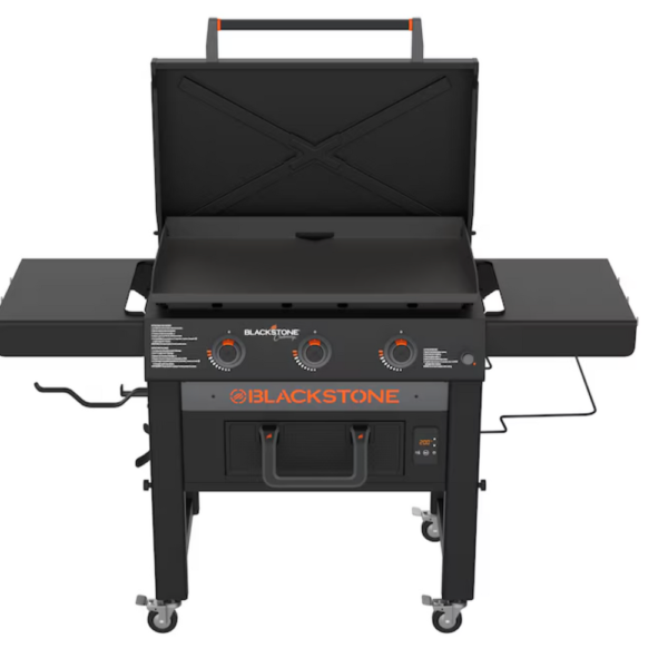 Blackstone Culinary 30-Inch Outdoor Griddle with Extra-Large Air Fryer and 3-Burner Liquid Propane Flat Top Grill