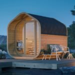 Authentic Nordic Thermowood Garden Sauna Cabin With Terrace