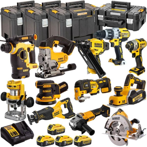 DEWALT 18V 12-Piece Power Tool Combo Kit with 4 Batteries & Charger (T4TKIT-1331)