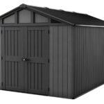 Keter Stronghold 10 x 15 ft Plastic Shed – Large Garden Storage Shed, Grey